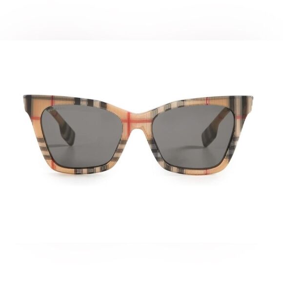 🕶️ BURBERRY Women's Elsa Vintage Check Sunglasses - Picture 1 of 4